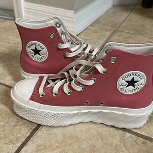 Pink Converse, Chuck Taylor, All-Star women’s size 7 1/2 Barely worn